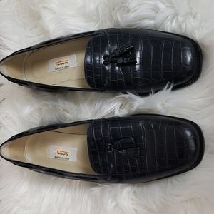 Talbots Black Leather Office Shoes